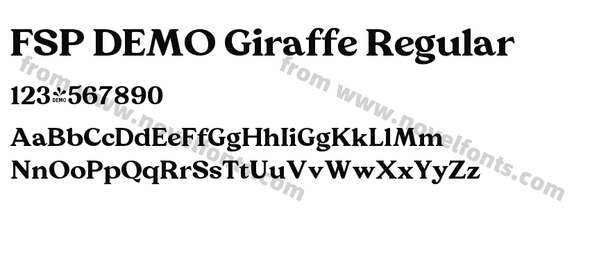 FSP DEMO Giraffe RegularPreview