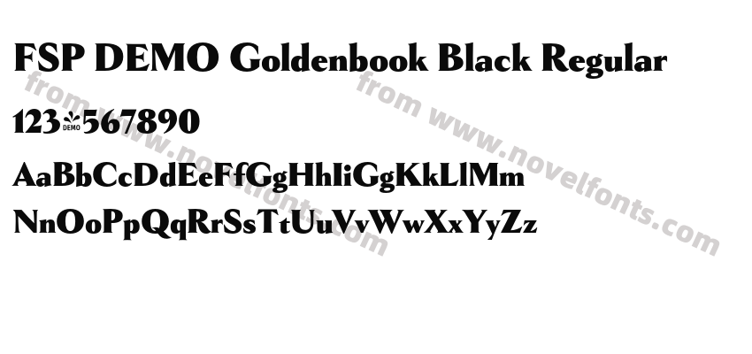 FSP DEMO Goldenbook Black RegularPreview