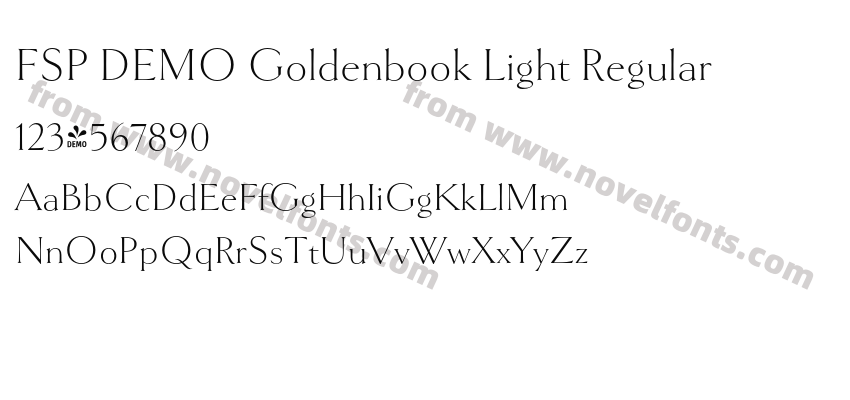 FSP DEMO Goldenbook Light RegularPreview