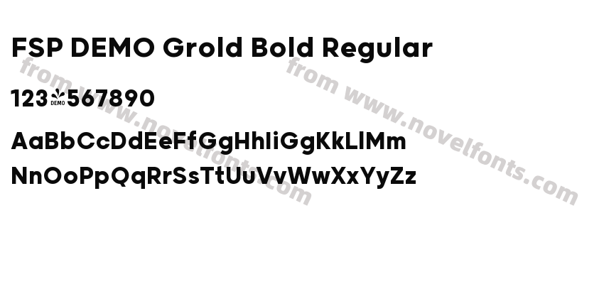 FSP DEMO Grold Bold RegularPreview
