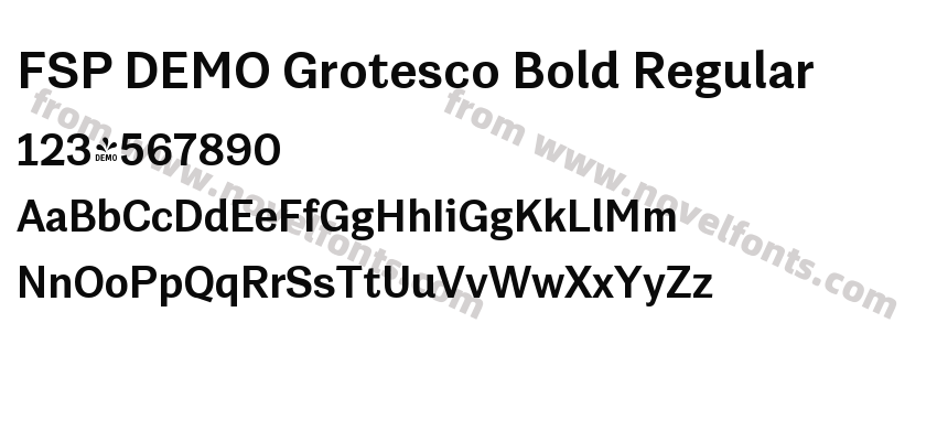 FSP DEMO Grotesco Bold RegularPreview