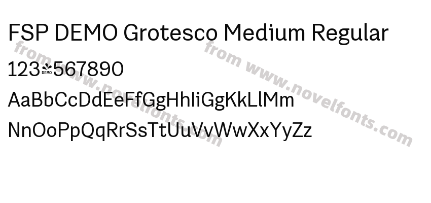 FSP DEMO Grotesco Medium RegularPreview