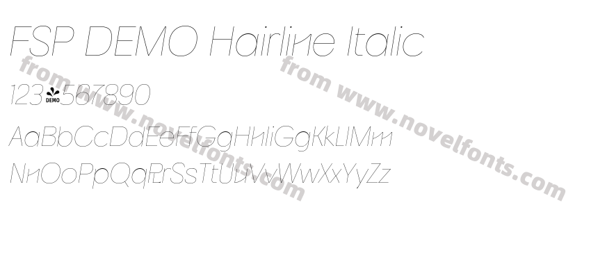 FSP DEMO Hairline ItalicPreview