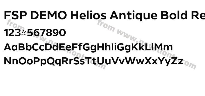 FSP DEMO Helios Antique Bold RegularPreview