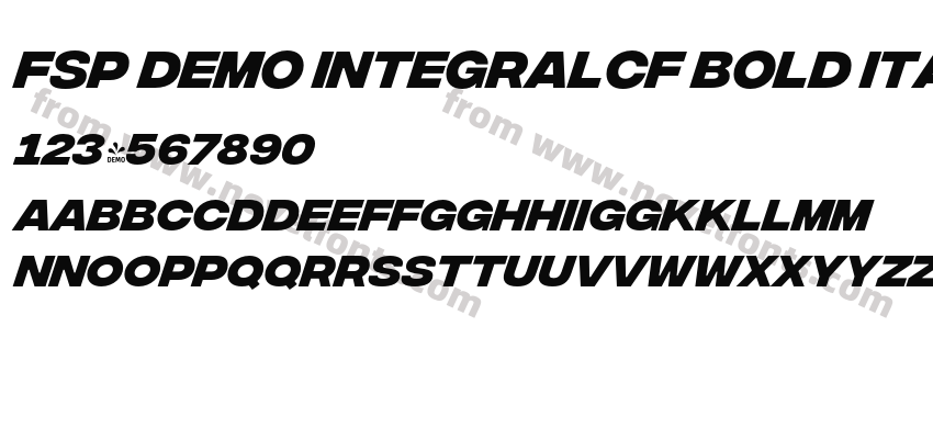 FSP DEMO IntegralCF Bold ItalicPreview