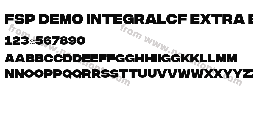 FSP DEMO IntegralCF Extra Bold RegularPreview