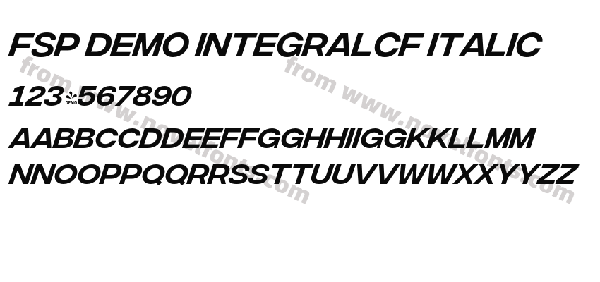 FSP DEMO IntegralCF ItalicPreview