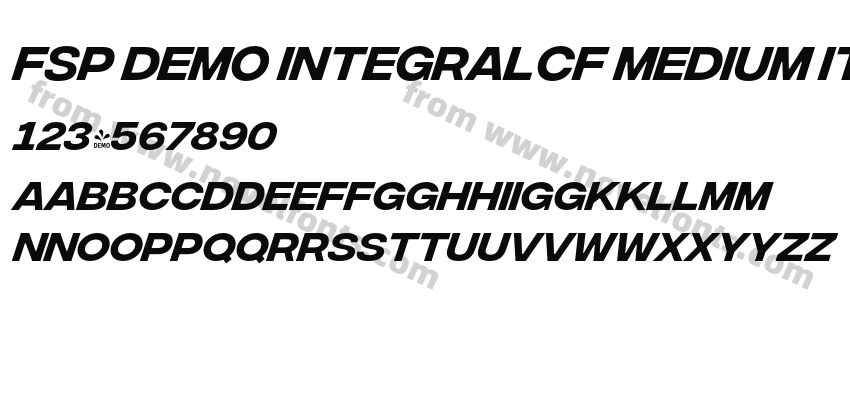 FSP DEMO IntegralCF Medium ItalicPreview