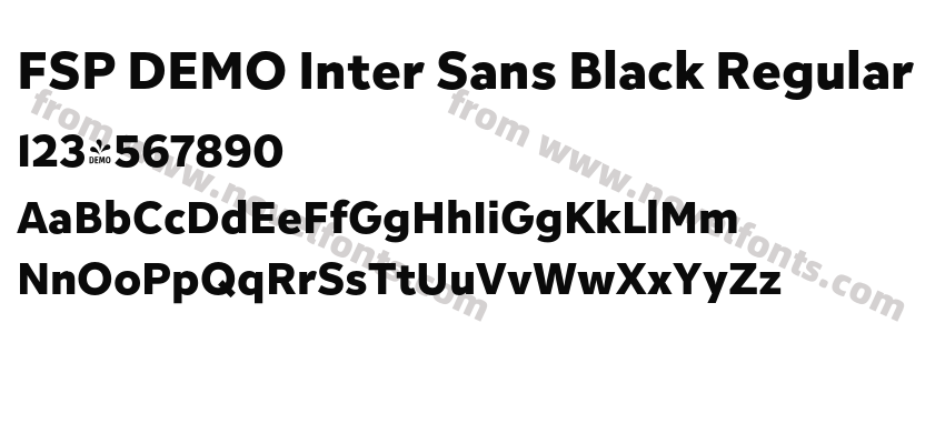 FSP DEMO Inter Sans Black RegularPreview