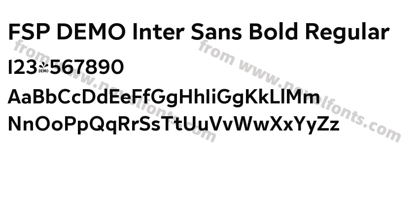 FSP DEMO Inter Sans Bold RegularPreview