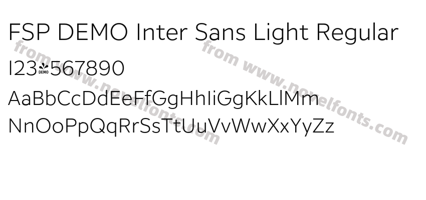 FSP DEMO Inter Sans Light RegularPreview