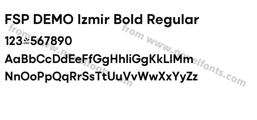 FSP DEMO Izmir Bold RegularPreview