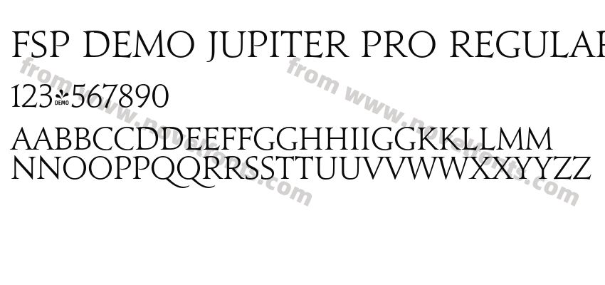 FSP DEMO Jupiter Pro RegularPreview