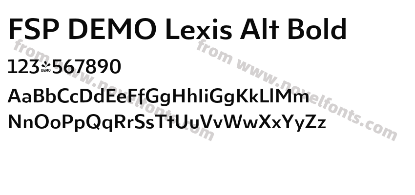 FSP DEMO Lexis Alt BoldPreview