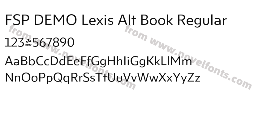 FSP DEMO Lexis Alt Book RegularPreview