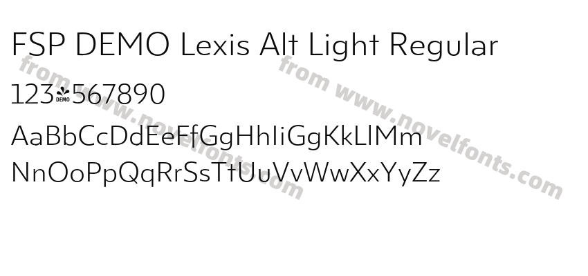FSP DEMO Lexis Alt Light RegularPreview