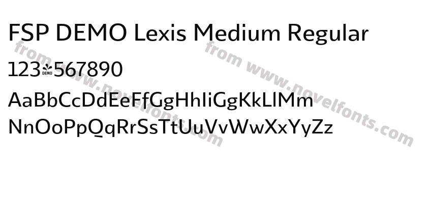 FSP DEMO Lexis Medium RegularPreview
