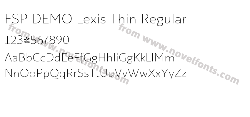 FSP DEMO Lexis Thin RegularPreview