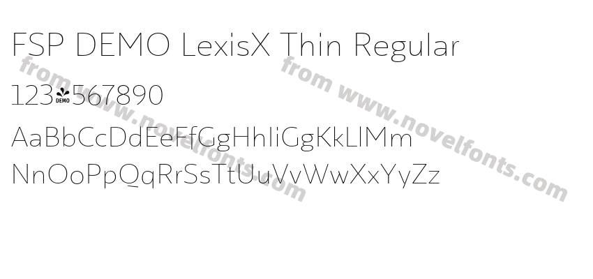 FSP DEMO LexisX Thin RegularPreview