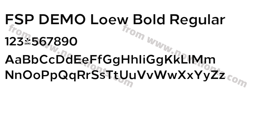 FSP DEMO Loew Bold RegularPreview