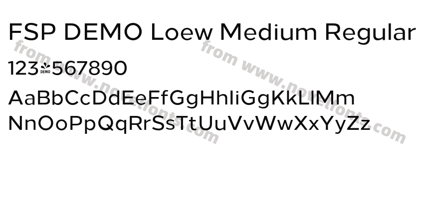 FSP DEMO Loew Medium RegularPreview