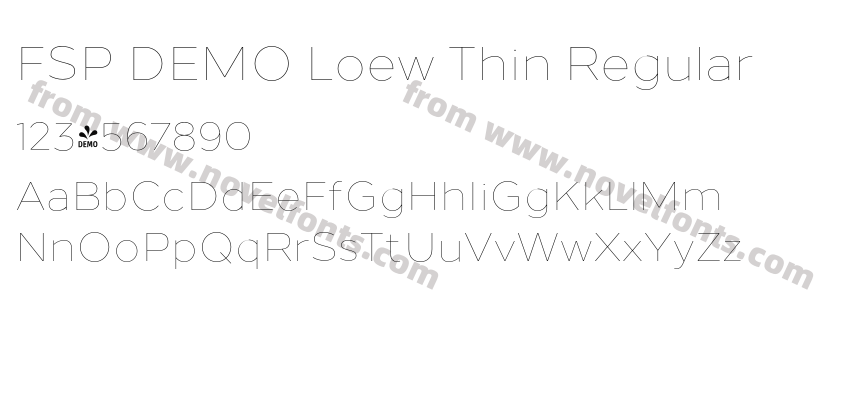 FSP DEMO Loew Thin RegularPreview