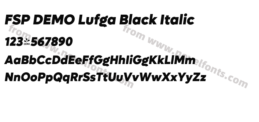 FSP DEMO Lufga Black ItalicPreview