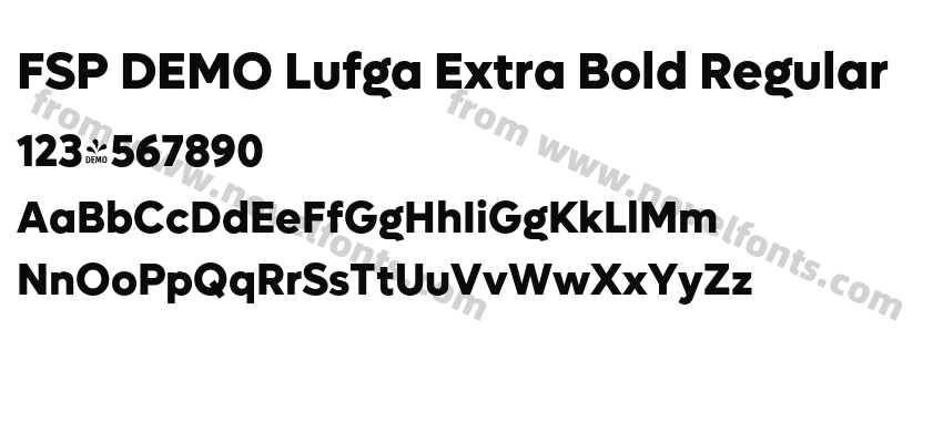 FSP DEMO Lufga Extra Bold RegularPreview