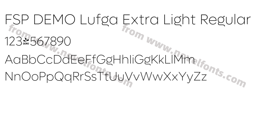 FSP DEMO Lufga Extra Light RegularPreview