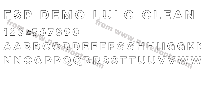 FSP DEMO Lulo Clean Outline BoldPreview