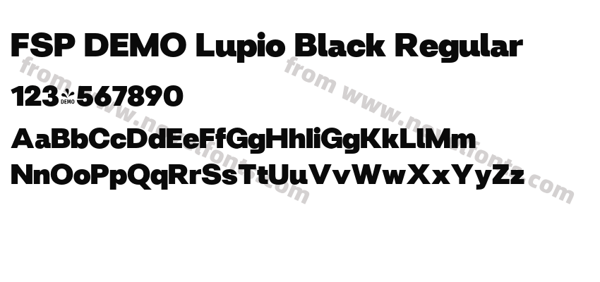 FSP DEMO Lupio Black RegularPreview