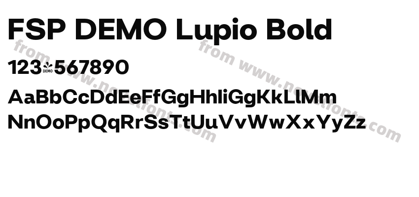 FSP DEMO Lupio BoldPreview