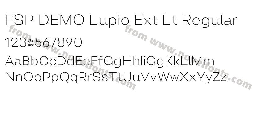 FSP DEMO Lupio Ext Lt RegularPreview