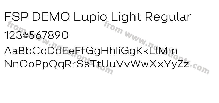 FSP DEMO Lupio Light RegularPreview