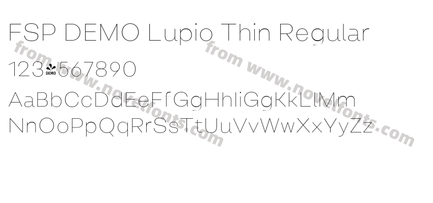 FSP DEMO Lupio Thin RegularPreview