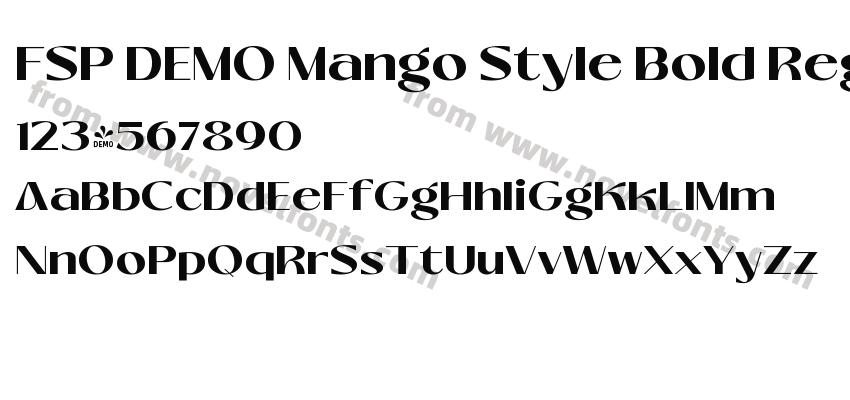 FSP DEMO Mango Style Bold RegularPreview