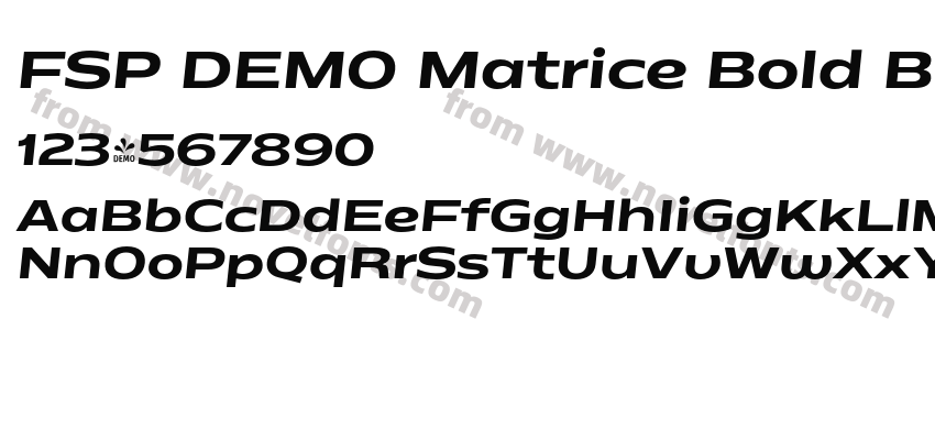 FSP DEMO Matrice Bold Bold ItalicPreview