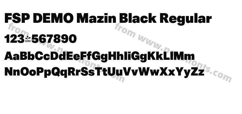 FSP DEMO Mazin Black RegularPreview