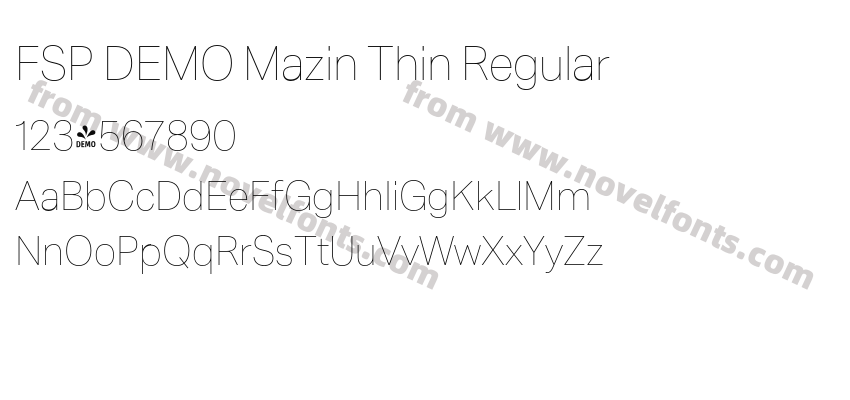 FSP DEMO Mazin Thin RegularPreview