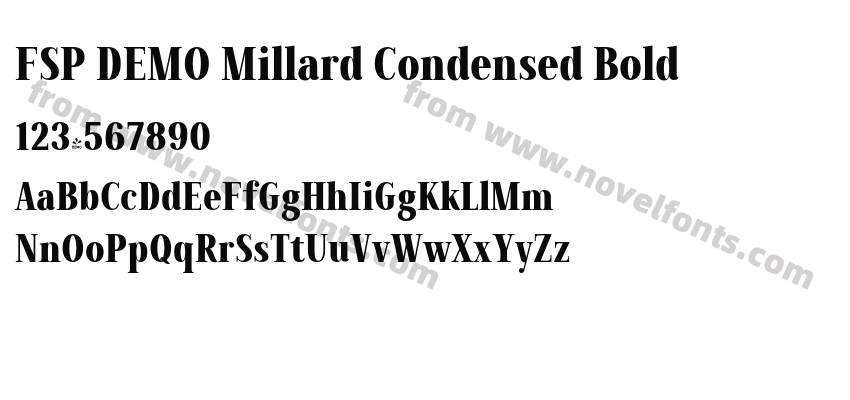 FSP DEMO Millard Condensed BoldPreview