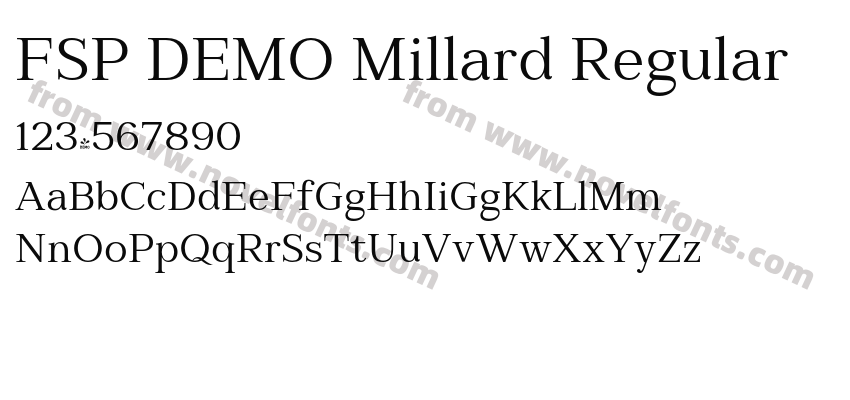 FSP DEMO Millard RegularPreview