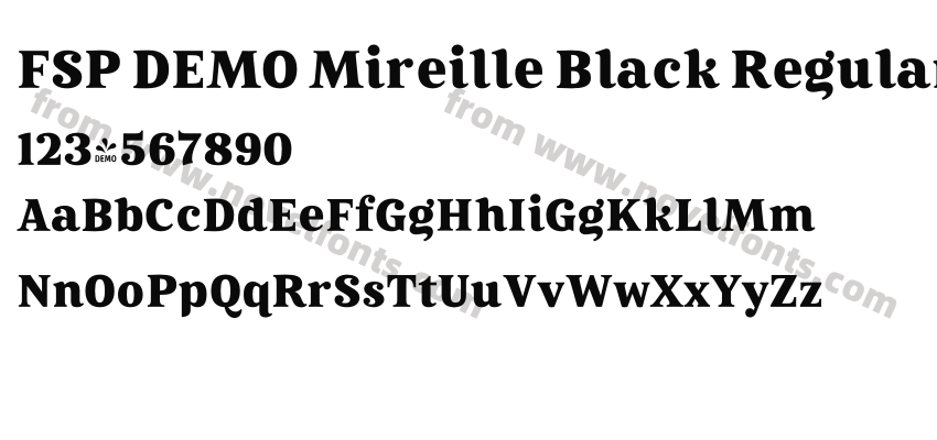 FSP DEMO Mireille Black RegularPreview