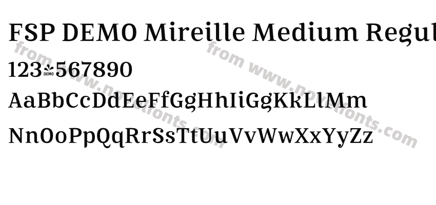 FSP DEMO Mireille Medium RegularPreview