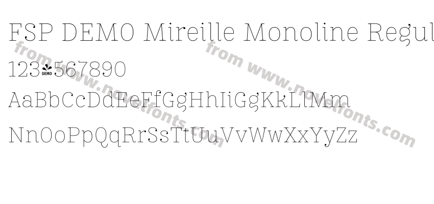 FSP DEMO Mireille Monoline RegularPreview