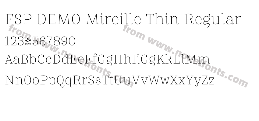FSP DEMO Mireille Thin RegularPreview