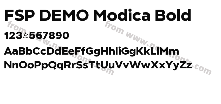 FSP DEMO Modica BoldPreview