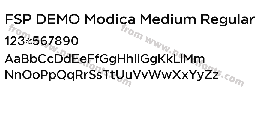FSP DEMO Modica Medium RegularPreview