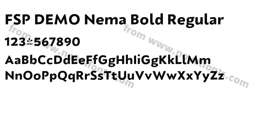 FSP DEMO Nema Bold RegularPreview