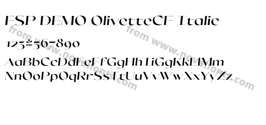 FSP DEMO OlivetteCF ItalicPreview