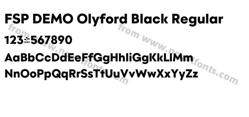 FSP DEMO Olyford Black RegularPreview